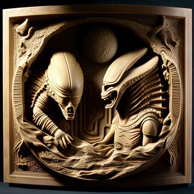 3D model AlienAlienBolaji Badeggio and Tom Woodruff Jr (STL)